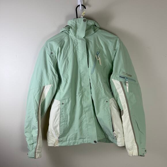 DNA Descente mint green gorpcore winter ski coat womens size 14 - Picture 1 of 11